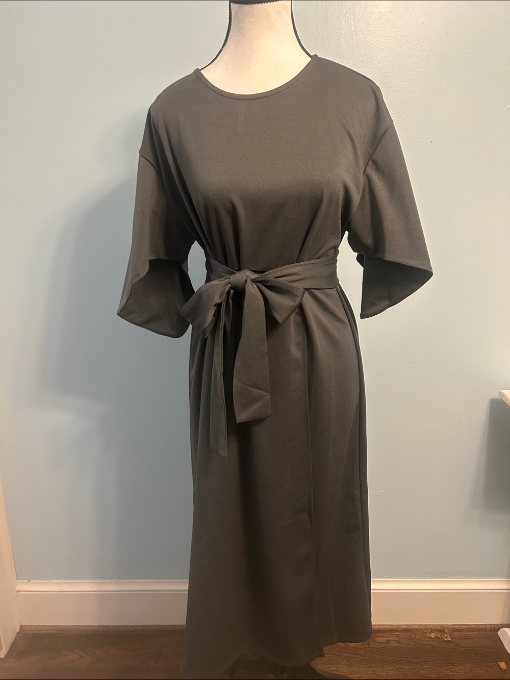 Rue La Rue Ipponelli gray Slit Dress